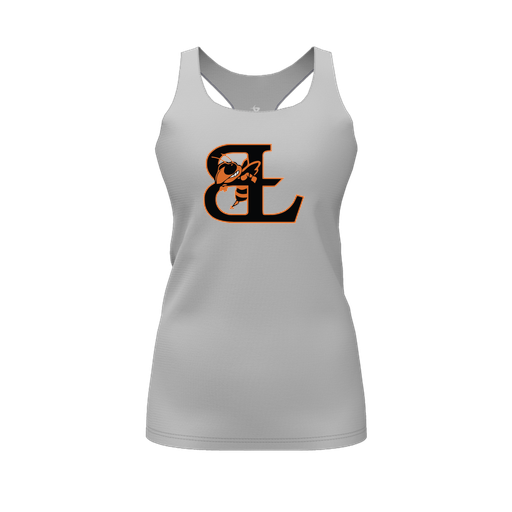 [FT0TRBGY-FYS-LOGO1] Decker Racerback Tank Top (Female Youth S, Gray, Logo 1)