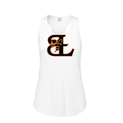[3078.005.S-LOGO1] Ladies Tri Blend Tank Top (Female Adult S, White, Logo 1)