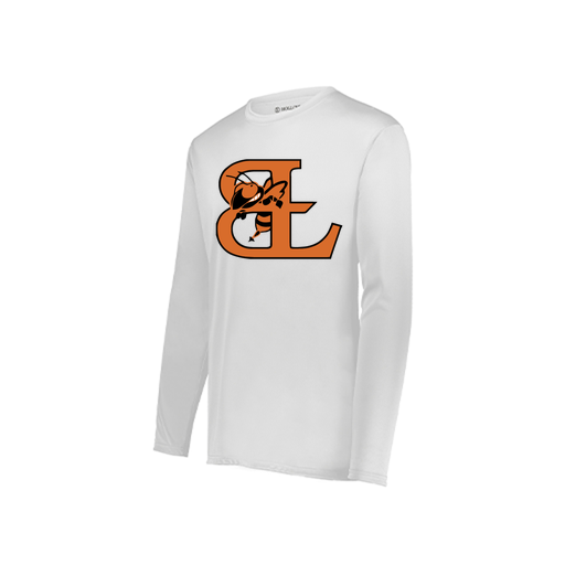 [222822.005.XS-LOGO2] Men's LS Smooth Sport Shirt (Adult XS, White, Logo 2)