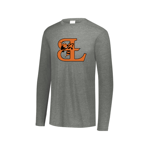[3075.013.XS-LOGO2] Men's LS Ultra-blend T-Shirt (Adult XS, Gray, Logo 2)