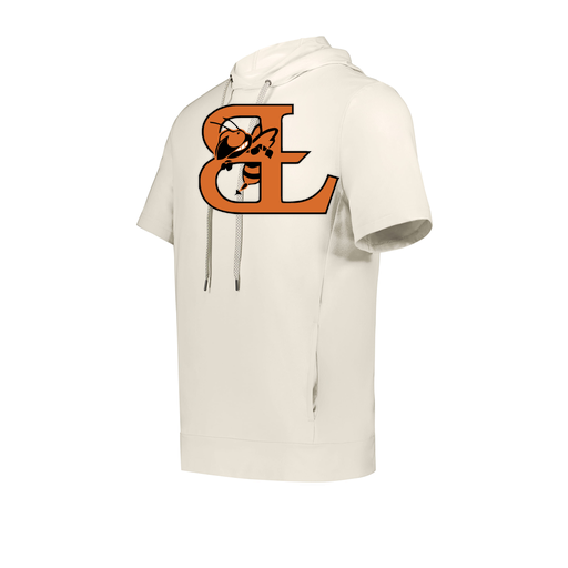 [222605-WHT-YS-LOGO2] YOUTH VENTURA SOFT KNIT SHORT SLEEVE HOODIE (Youth S, White, Logo 2)