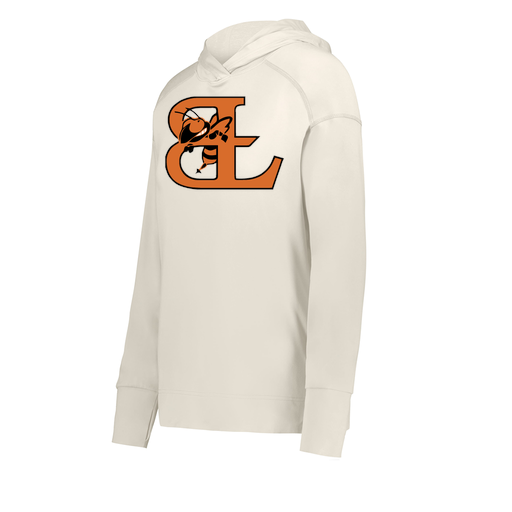 [222798-WHT-FAXS-LOGO2] Ladies Ventura Thin Knit Hoodie (Female Adult XS, White, Logo 2)